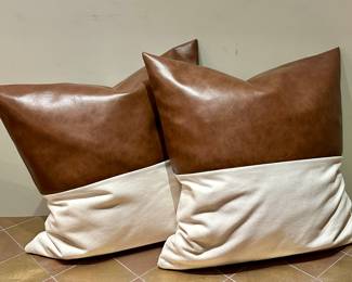 Leather Down Pillows