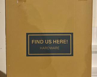 Mirror still in the packaging!