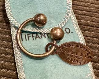 Tiffany & Co. Sterling Keyring 