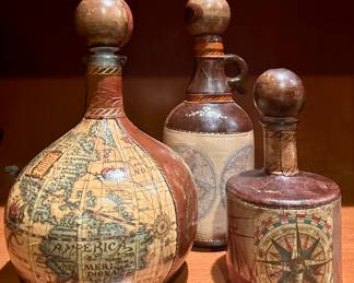 Italian Leather Decanters