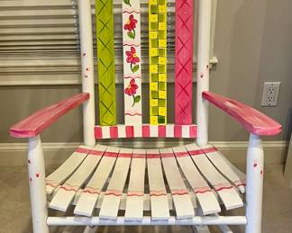 Hand Painted Rocking Chair