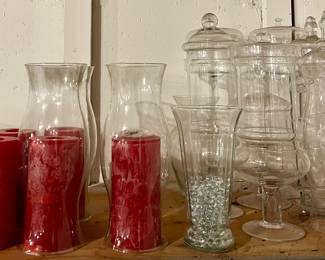 Assorted Vases & Hurricanes