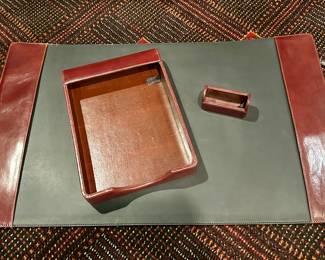 Leather Desk Set