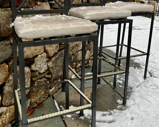 (3) Brown Jordan Barstools