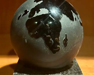 Artglass Globe on Base