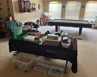 toys, games, pool table
