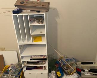 Craft cabinet, craft supplies
