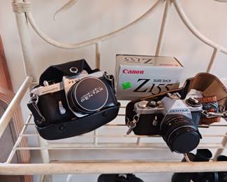 Vintage 35 mm cameras