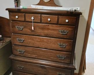 Seven drawer dresser