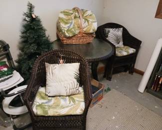 Patio Bistro table wicker