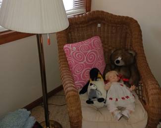 Wicker rocking chair