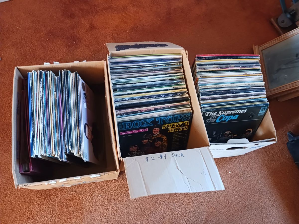 LP vinyl records rock and roll , motown and easy listening