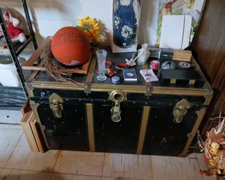 Large steamer trunk