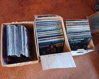 LP vinyl records rock and roll , motown and easy listening