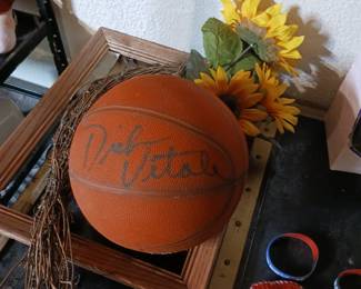 Dick Vitale autographed basketball