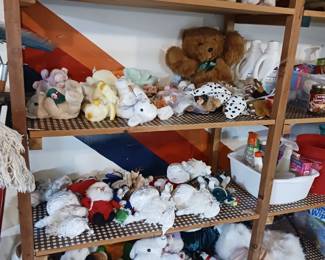 Stuffed plush animals and teddy bears
