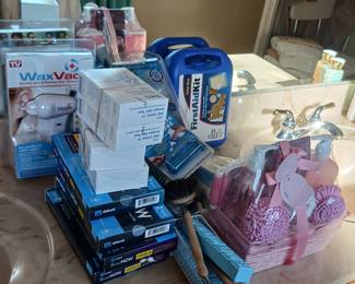 Beauty supplies, ear wax remover, covid tests