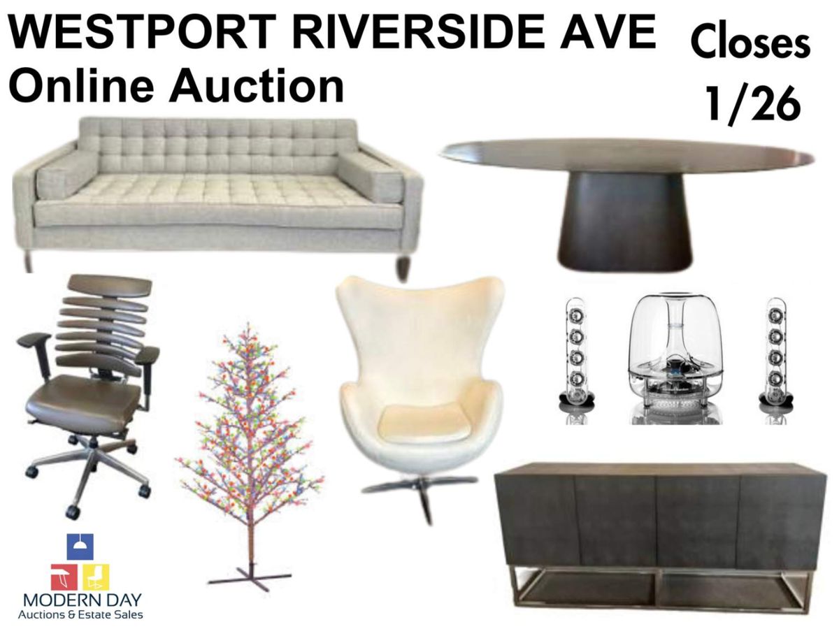 WESTPORT Riverside Ave Online Auction by... starts on 1/16/2024