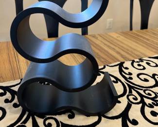 curved modern wine rack holder