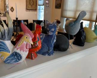 rooster cats chicken farm animal figures birds