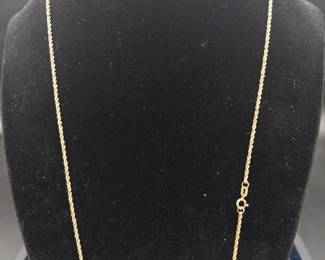 18inch broken gold chain