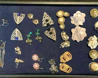 Clip earrings