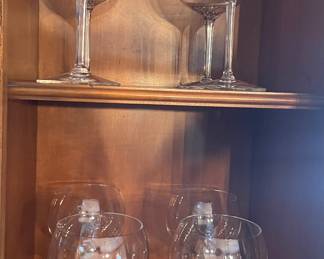 8 Cartier wine glasses 