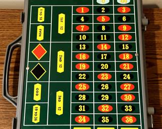 Vintage Waco Electro Roulette and Dice Craps Game with Carrying Case