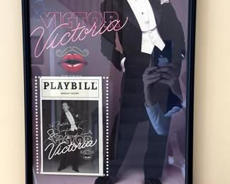 Signed by Julie Andrews - Victor Victoria Poster