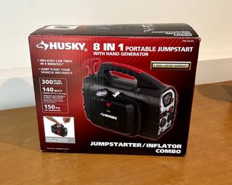 Husky 8 in 1 Portable Jumpstarter/Inflator Combo