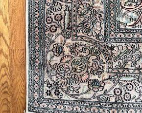 Indo Persian Silk Pile Handwoven in India