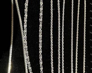 925 Silver necklaces