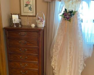 Vintage Lingerie Chest, Vintage Wedding Dress