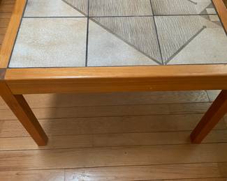 Poul H Poulsen for Gangso Mobler Tile Inlay Large Square Table, Made in Denmark, Scandinavian Design