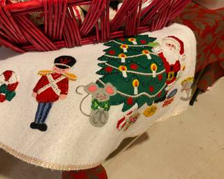 Vintage Felt Sequin Tree Skire