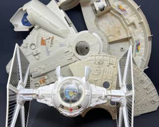 1970s Kenner Star Wars Millennium Falcon & Tie Fighter - USED