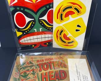 1950s Man from Mars Totem Head - COMPLETE