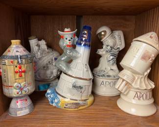 Mid Century Moon Landing Decanters - Jim Beam