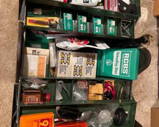 Kennedy Toolbox with Firearms Reloading Dies & Bullet Cartridges +