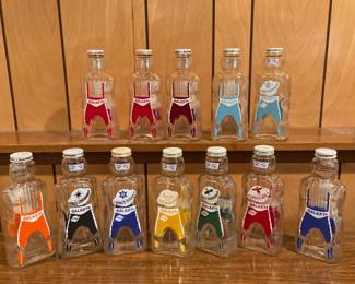 (12) Rare Vintage Galaxy Syrup Bottles With Original Box