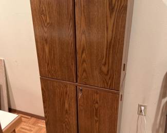 Locking Sauder Storage Cabinet