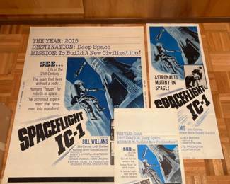 Spaceflight IC-1 Movie Trio of Vintage Movie Posters