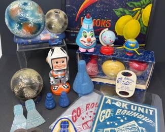 1960s Space Kitsch Lot - Boy Scouts - Scout-O-Rama - Bobblehead