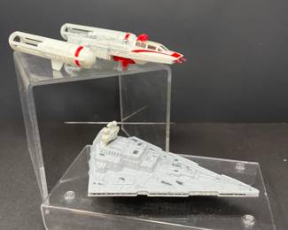 1979 Diecast Kenner Star Wars Toys - Imperial Destroyer & Y-Wing Fighter