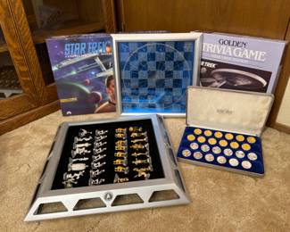 1992 Official Star Trek 25th Anniversary Chess & Checker +