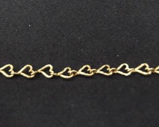 GOLD HEART BRACELET 