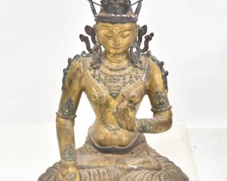 LARGE BRONZE BUDDHA 
