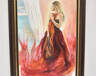 LARGE HARRY McCORMICK OIL ON CANVAS 