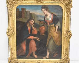 AFTER LAVINIA FONTANA , OLD MASTER JESUS WITH THE SAMARITAN 