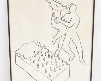 MARK KOSTABI FELT PEN DRAWING 